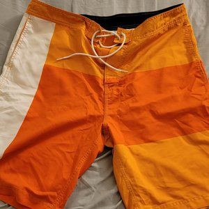 Nautica Mens Swim Trunks Size 40 Sun Rays